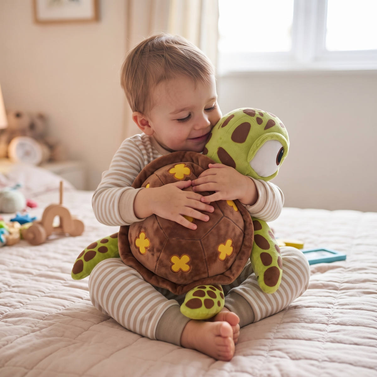 Peluche Tortue Marine Squiz aux Grands Yeux