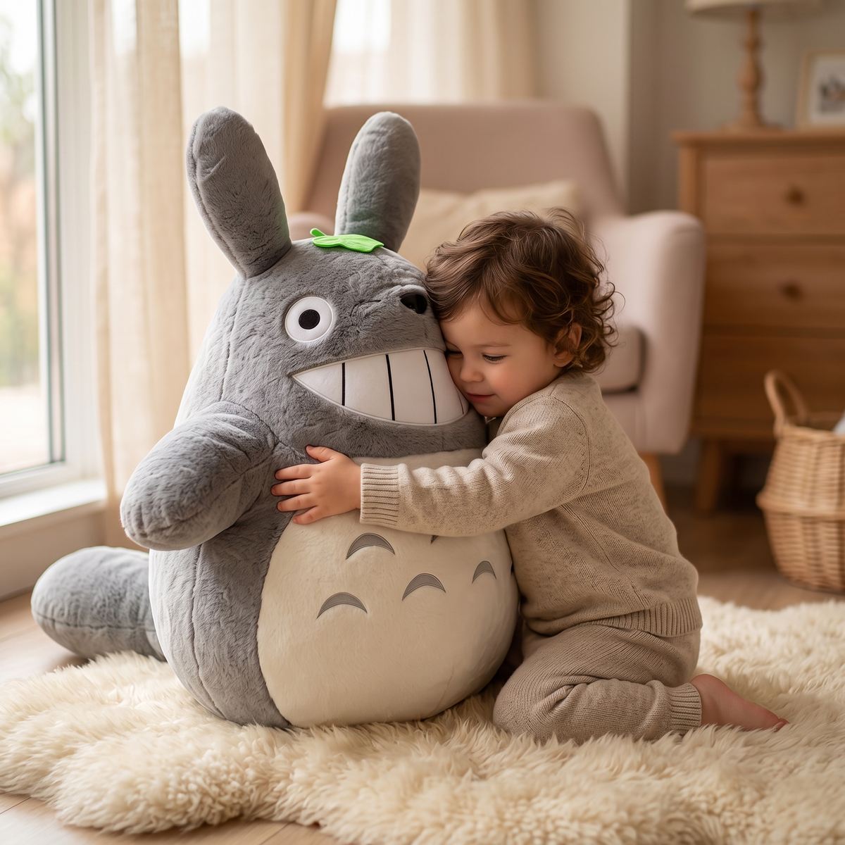 Peluche Totoro Géante Grand Sourire