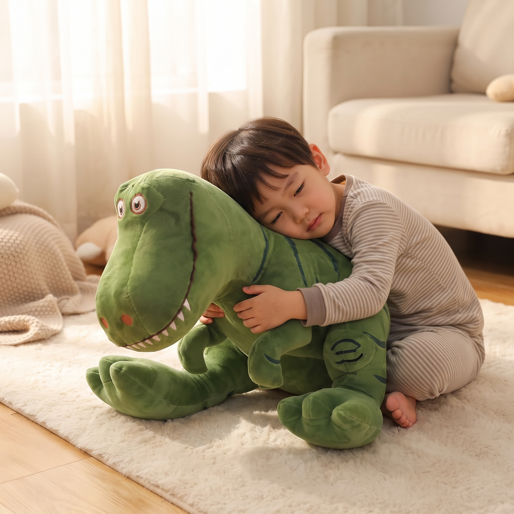 Peluche Tyrannosaure Verte T-Rex Adorable