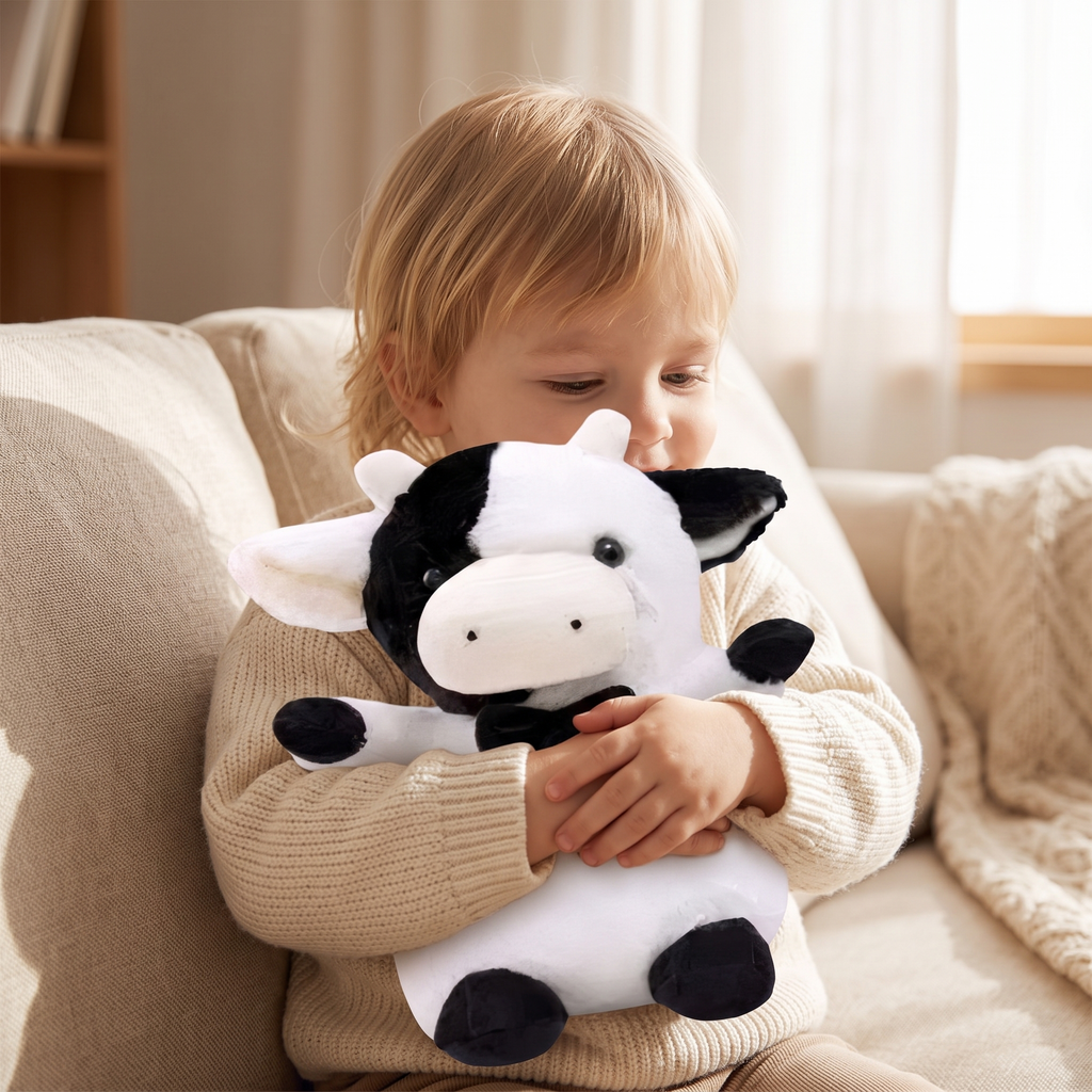 Peluche Vache Gentleman Nœud Papillon