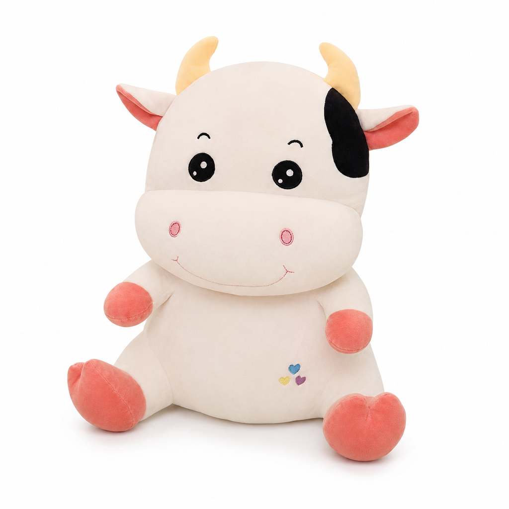 Peluche Vache Mignonne en Coton Doux