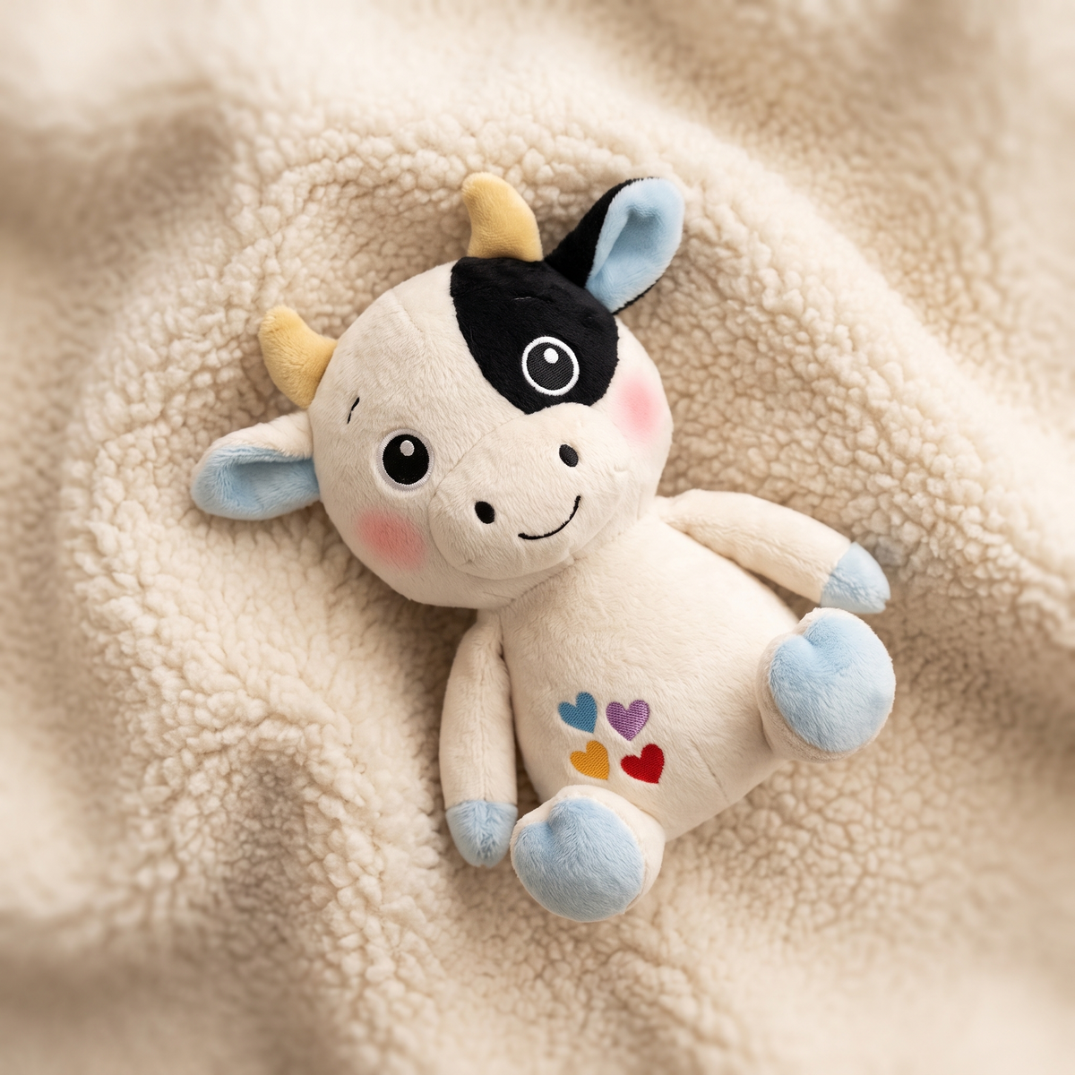 Peluche Vache Mignonne en Coton Doux