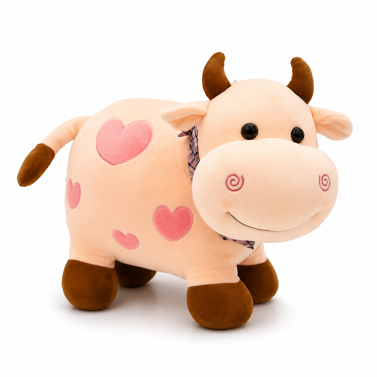Peluche Vache Motif Cœur