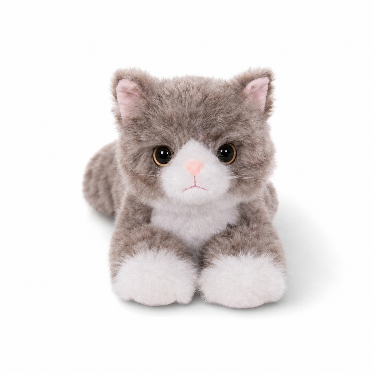 Peluche Chat Réaliste Gris Tigré