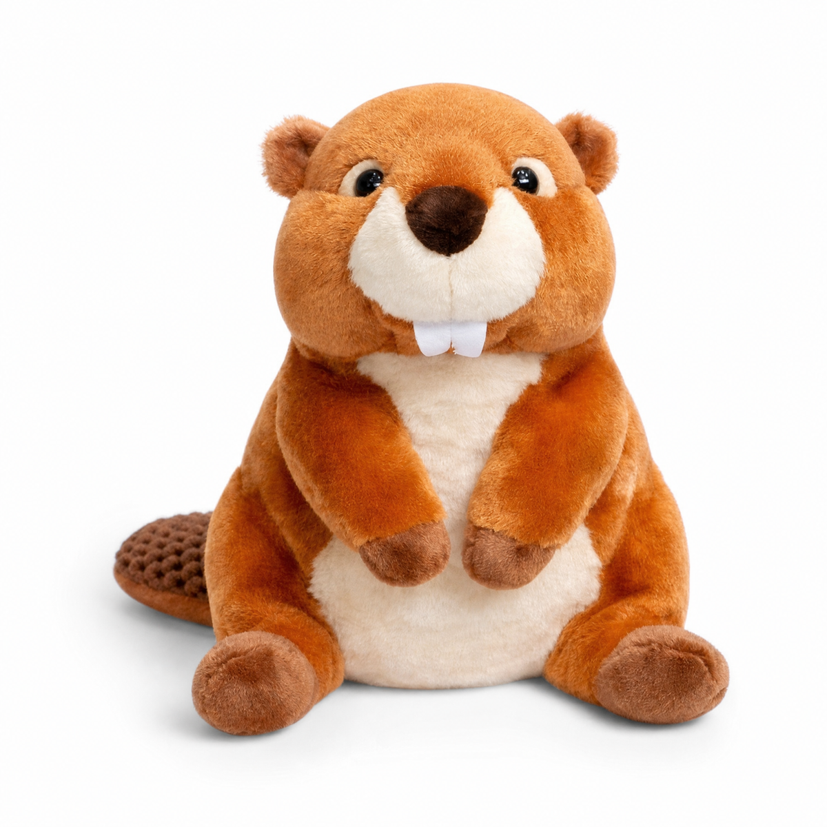 Peluche Castor Réaliste en Polyester Doux