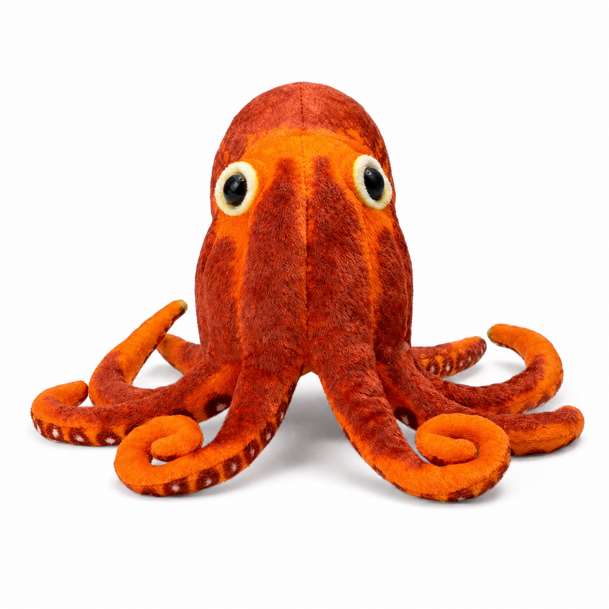 Peluche Pieuvre Réaliste Orange à Tentacules