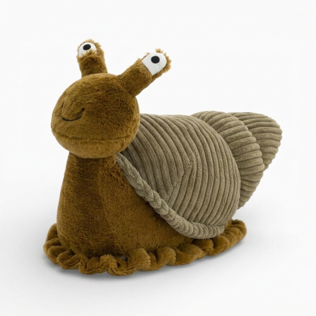Geribbelde slakkenknuffel, 26 of 40 cm