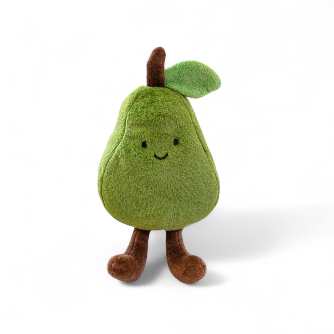 Peluche fruit kawaii poire souriante